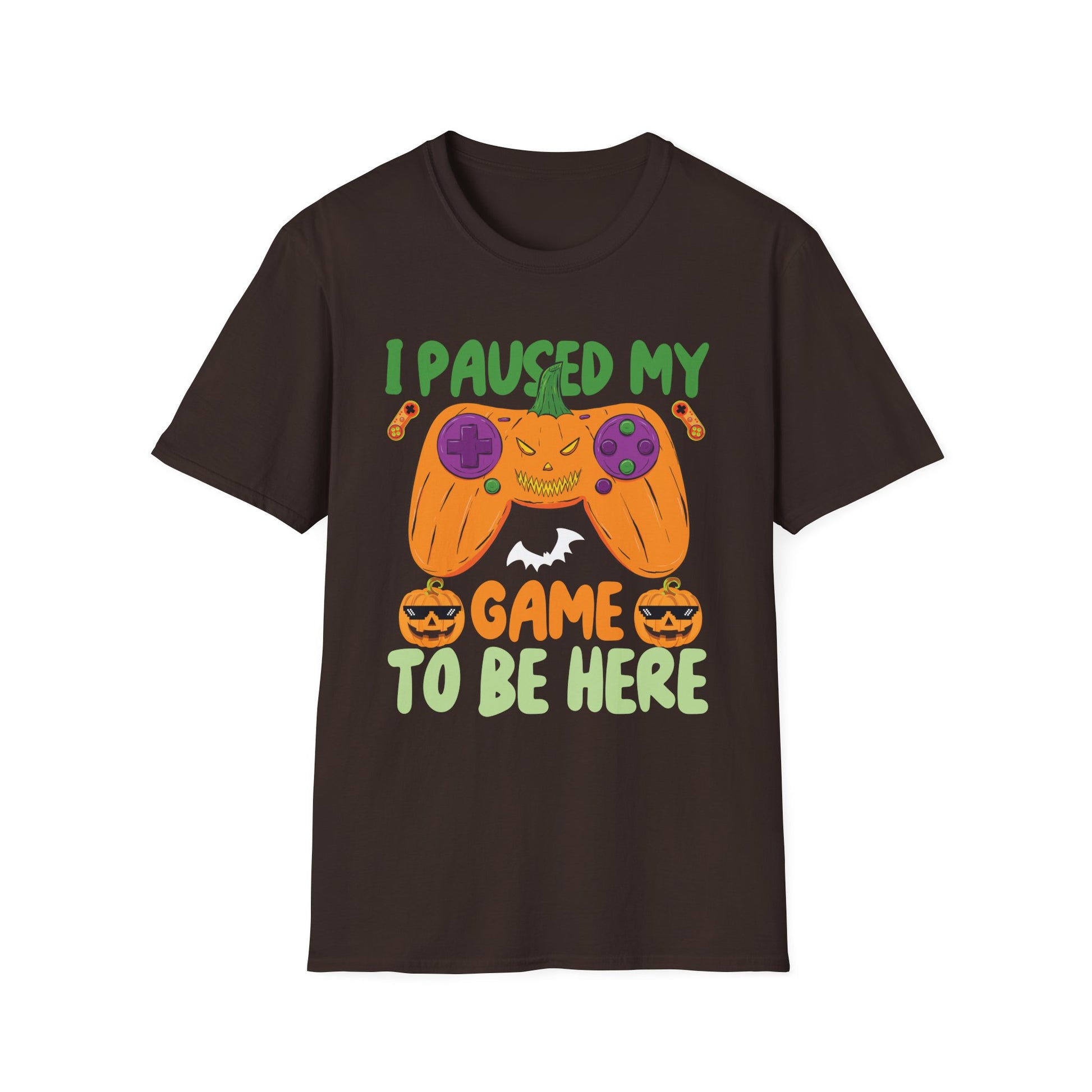Halloween Gamer T-Shirt — "I Paused My Game to Be Here"