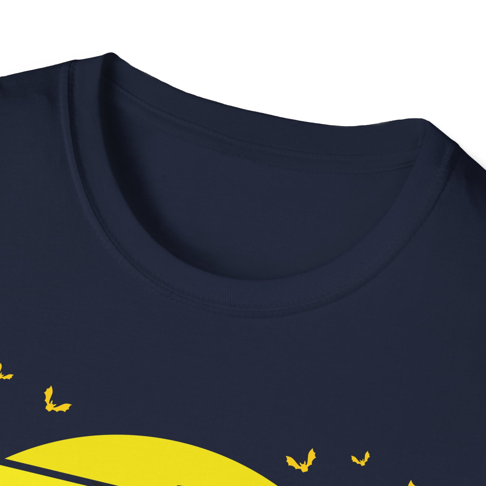 Halloween Sunset Haunted House T-Shirt — Spooky Castle & Bats Tee