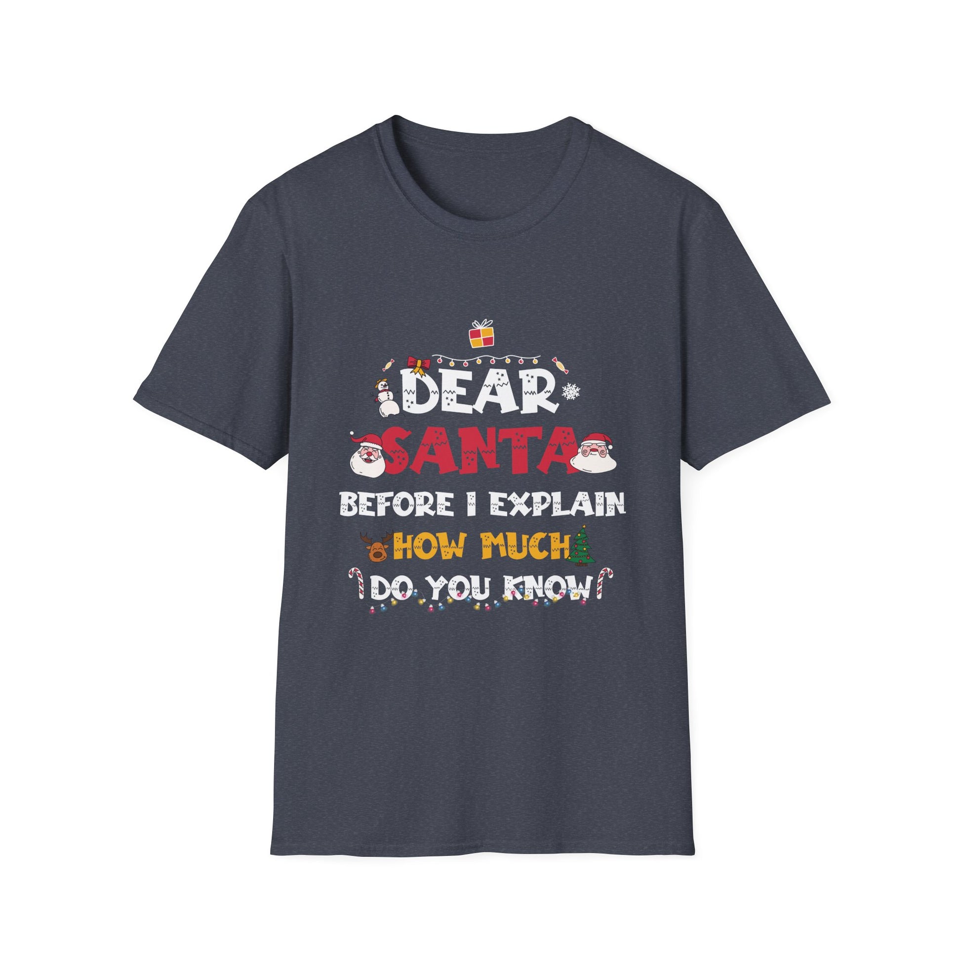 Dear Santa I Can Explain Funny Christmas Shirts Kids Adults T-Shirt
