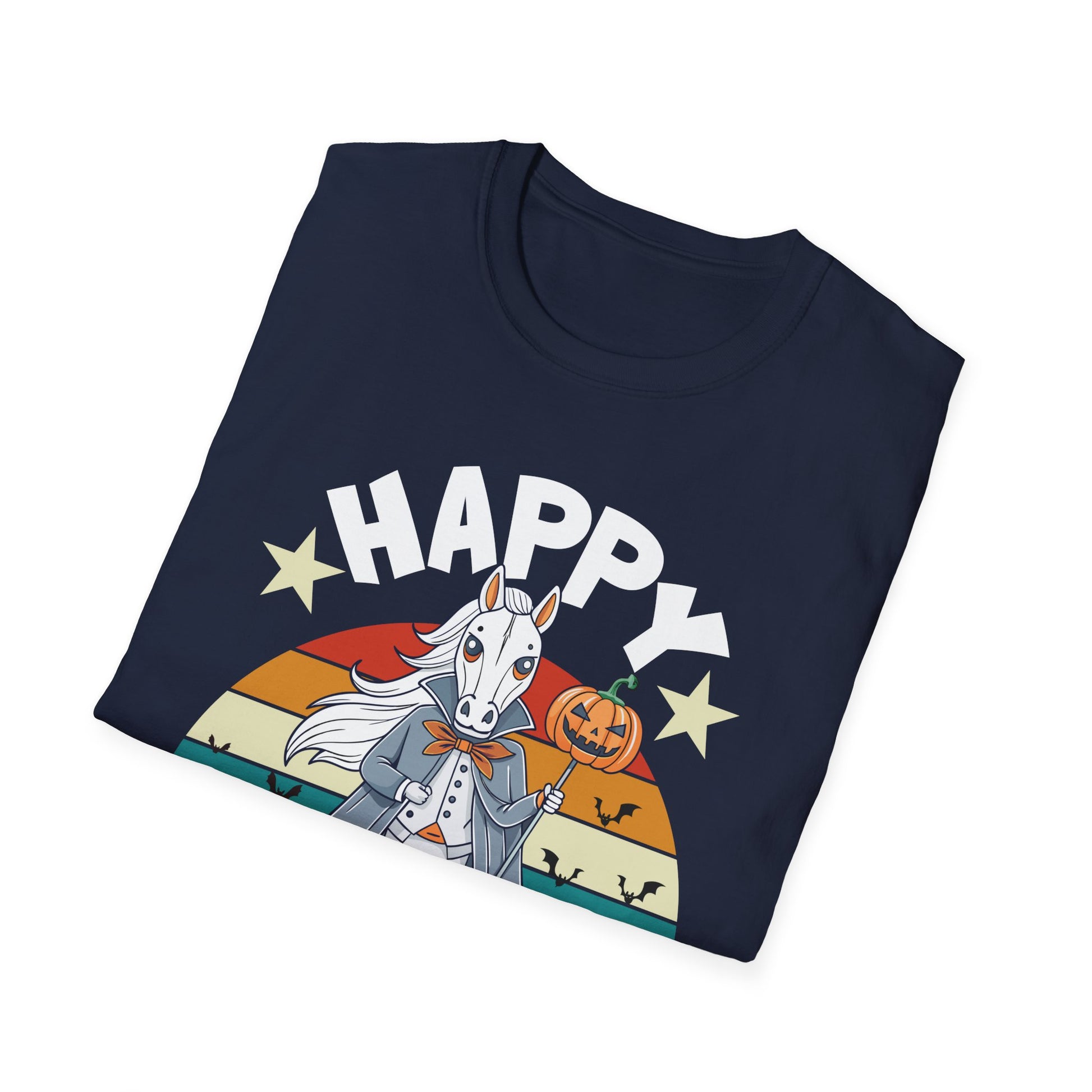 Happy Halloween Goat T-Shirt — Retro Pumpkin Costume Tee