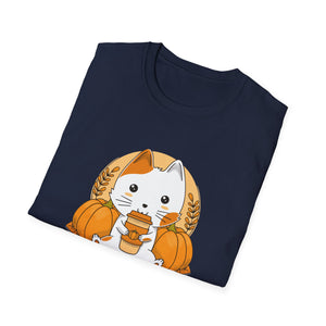 Pumpkin Spice Cat T-Shirt — Cute Autumn 
