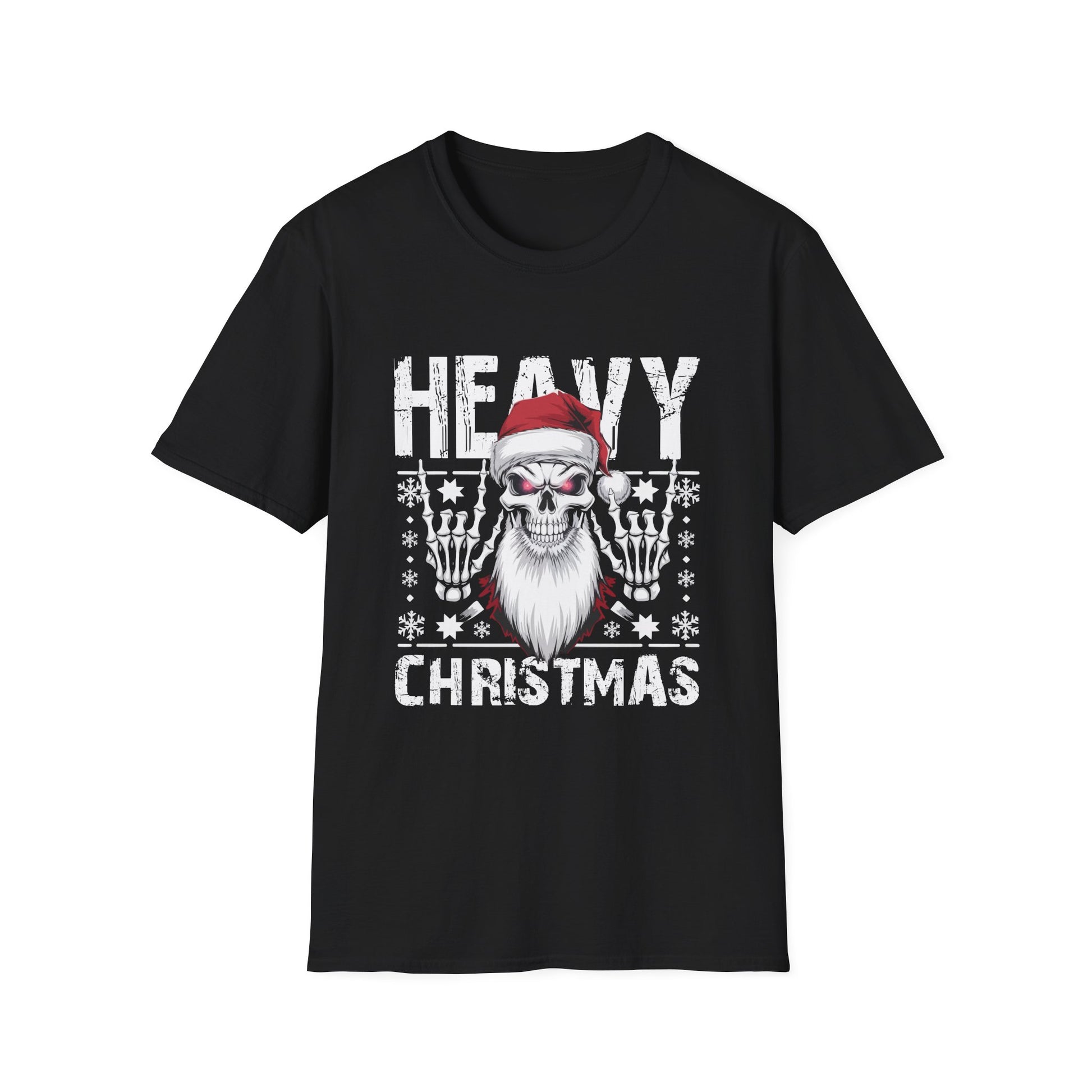 Heavy Christmas Skull Santa T-Shirt