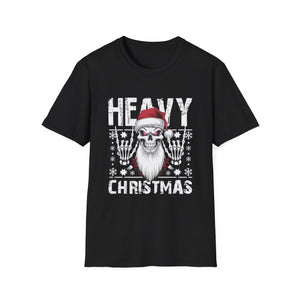 Heavy Christmas Skull Santa T-Shirt