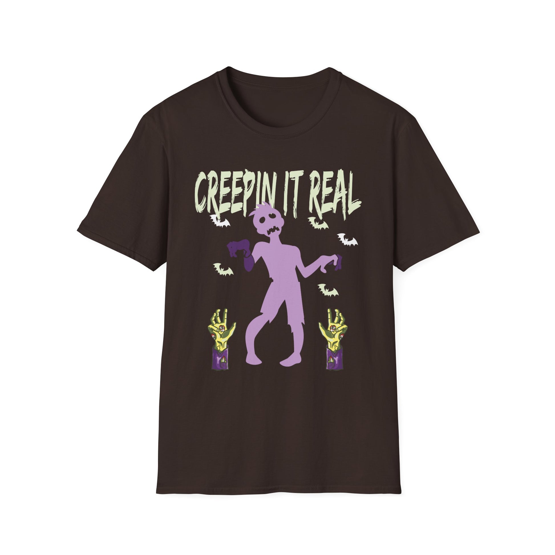 Creepin It Real_ Halloween Costume_ Halloween Pun Tee Unisex Softstyle T-Shirt