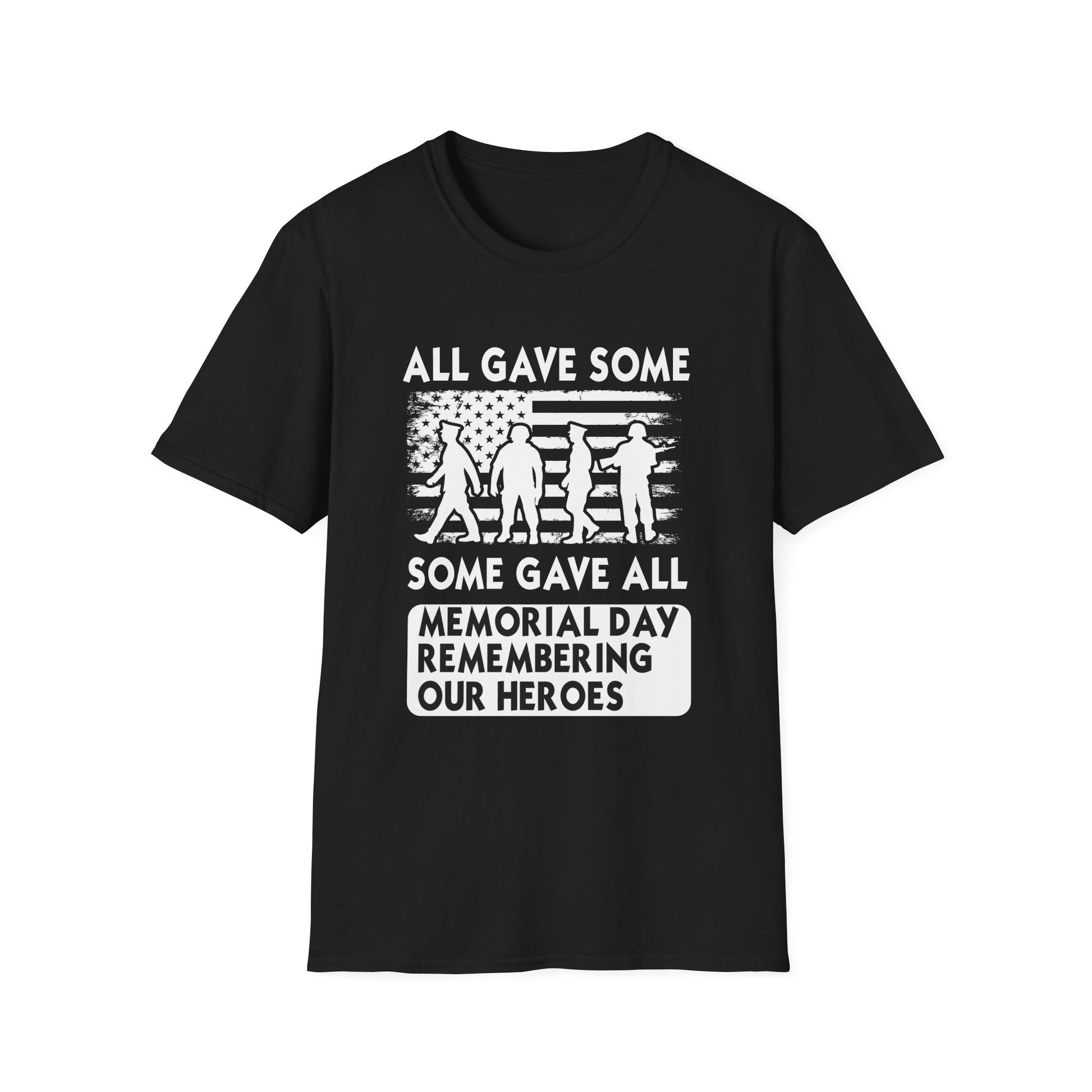 Memorial Day T-Shirt - "All Gave Some, Some Gave All" Patriotic Veterans Tee