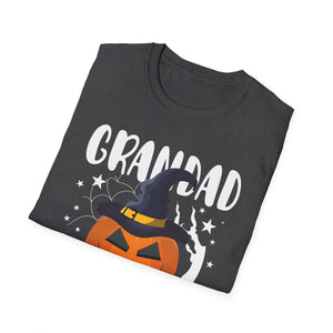 Grandad of the Patch Halloween T-Shirt — Pumpkin Witch Hat Grandpa Tee