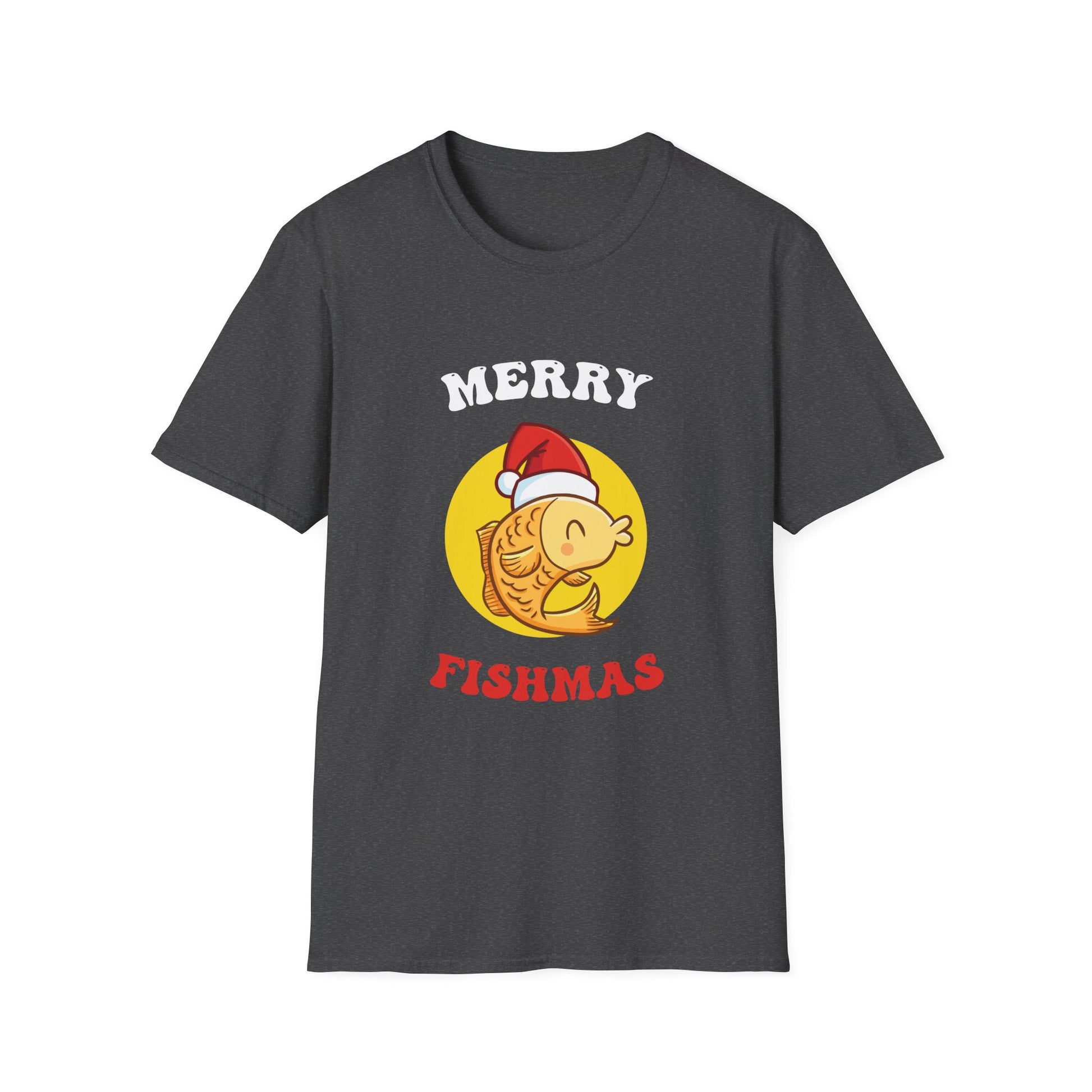 Fishmas T-Shirt — Merry Fishmas Cute Fish Santa Holiday Tee