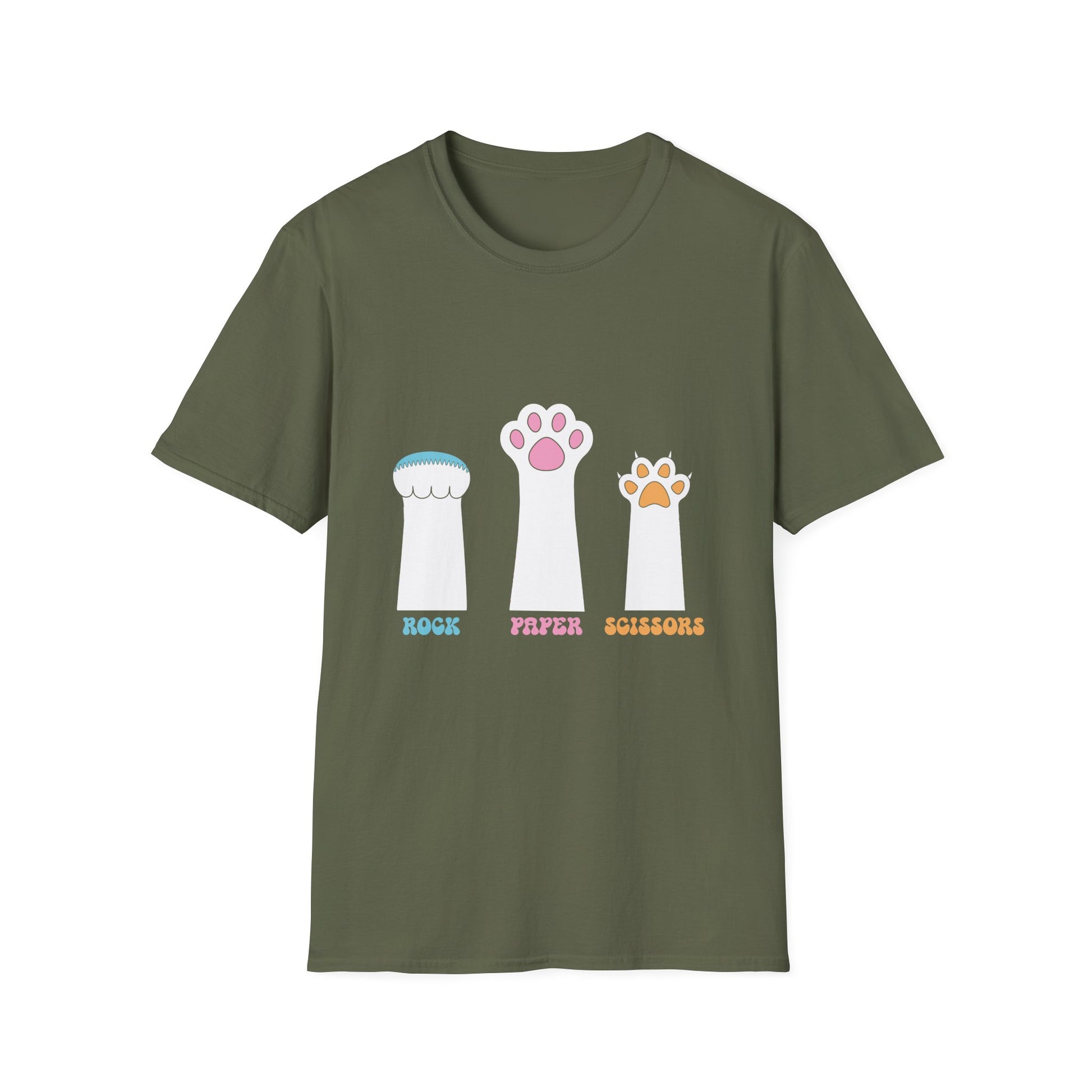 Cat Paws Rock Paper Scissors T-Shirt