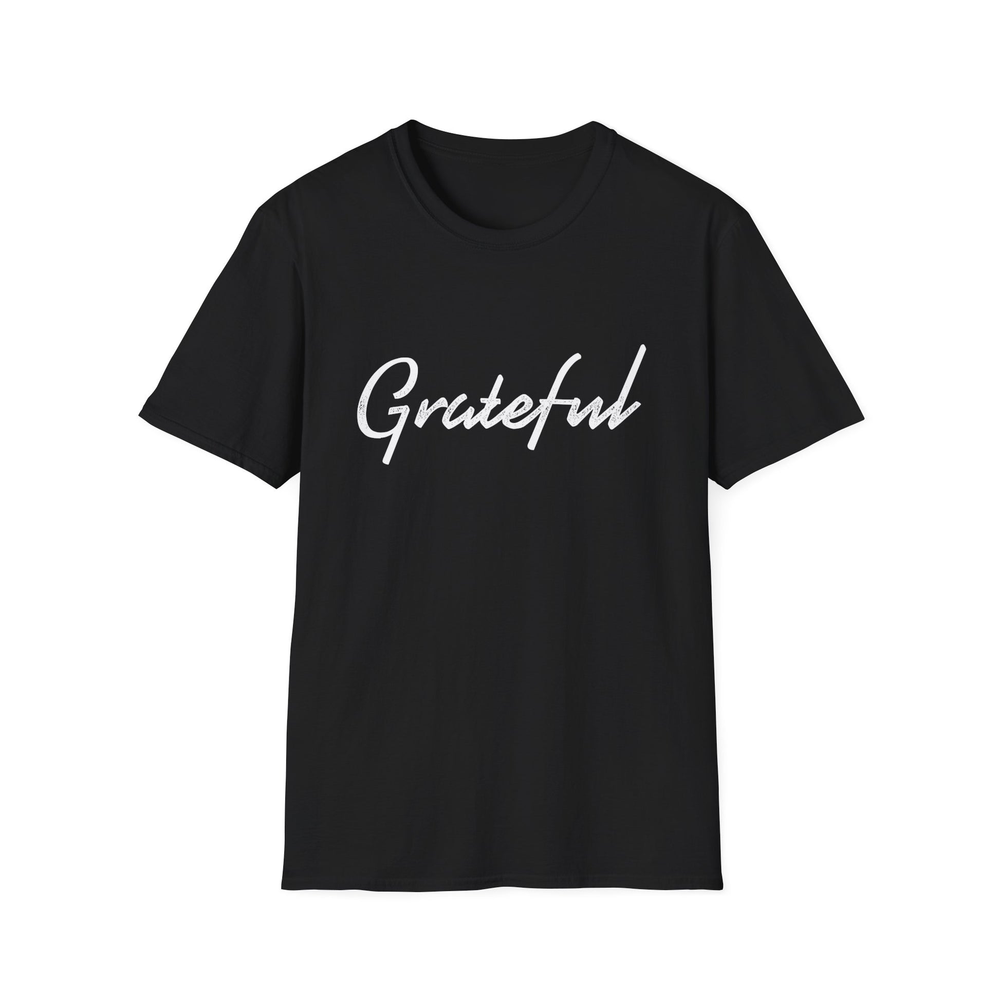 Grateful Script Tee — Casual Inspirational T-Shirt  Unisex T-Shirt