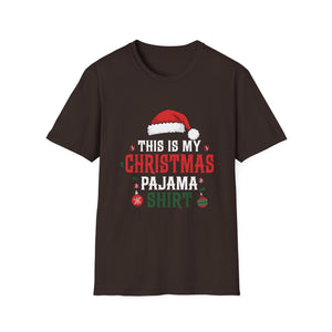 Christmas Pajama Shirt T-Shirt — “This Is My Christmas Pajama Shirt” Holiday Tee