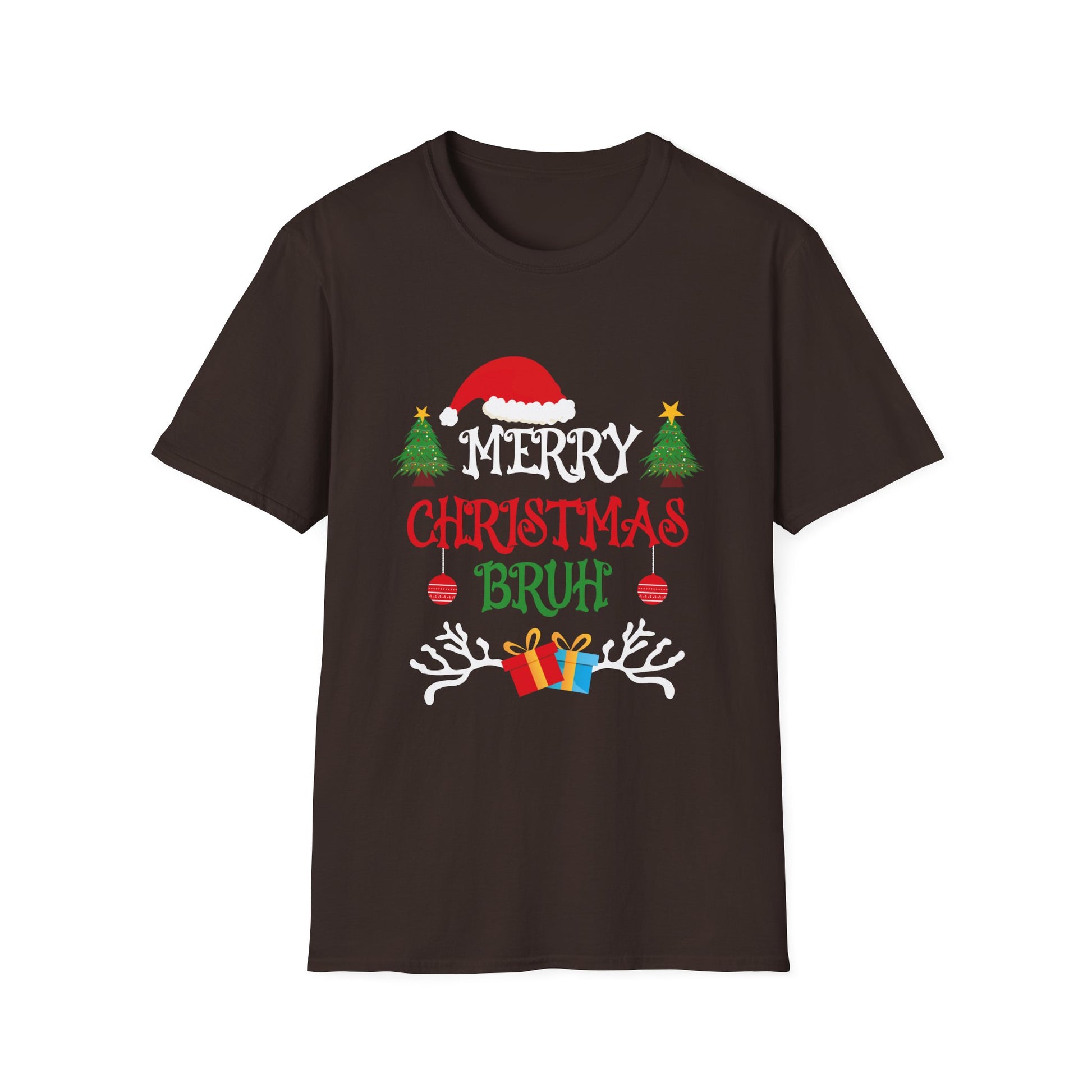 Bruh Meme Funny Saying Bro Greeting Teens Boys Men Christmas Unisex T-Shirt