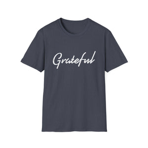 Grateful Script Tee — Casual Inspirational T-Shirt  Unisex T-Shirt