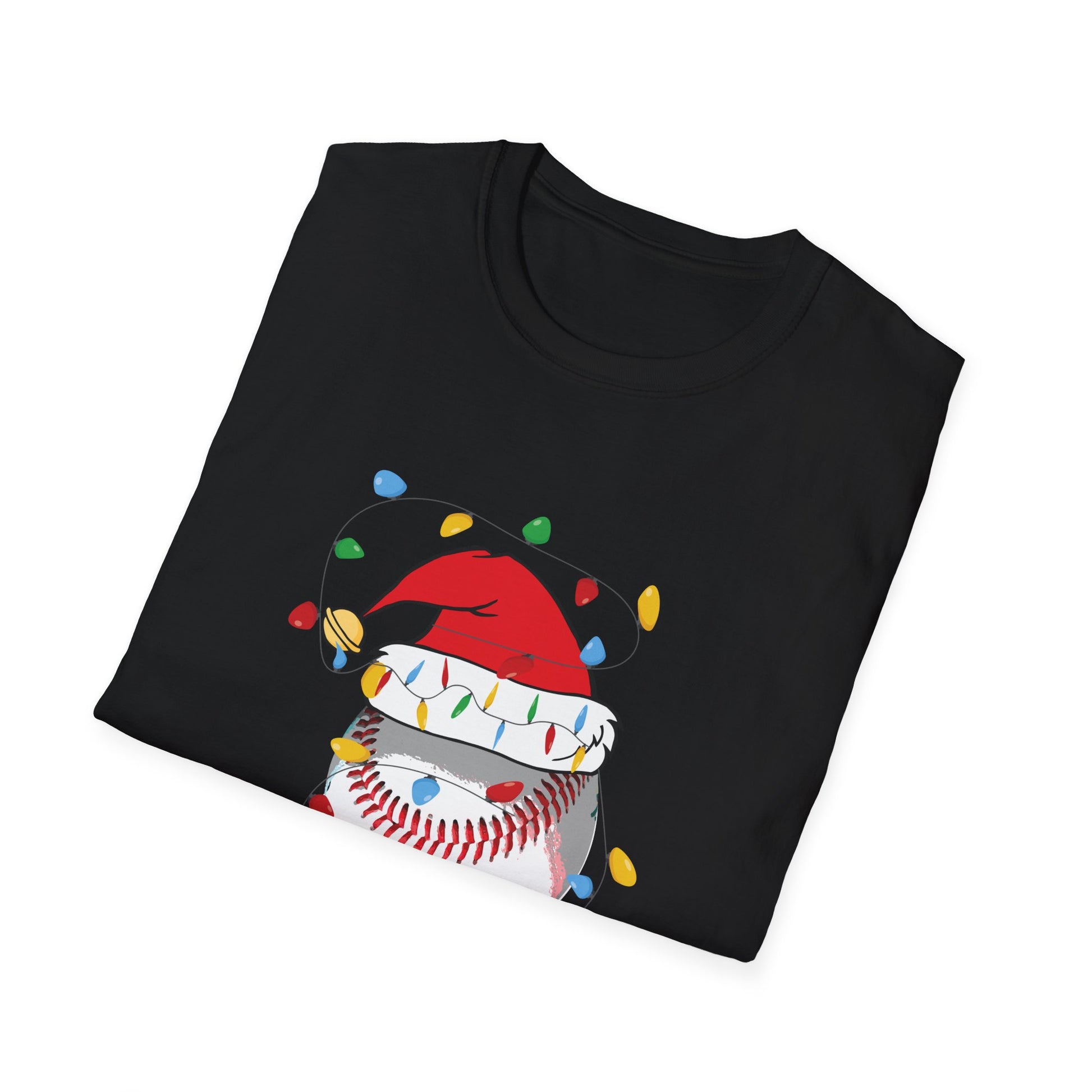 Christmas Ho Ho Ho Baseball Christmas Unisex T-Shirt