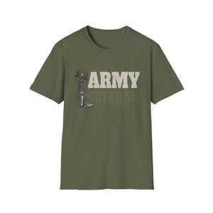 Army Veteran T-Shirt — Fallen Soldier Helmet Tribute