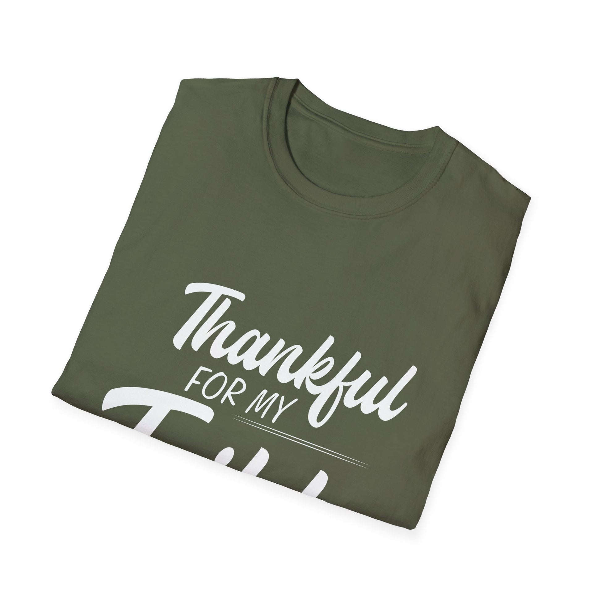 Thankful for My Tribe T-Shirt — Family Thanksgiving Graphic Tee