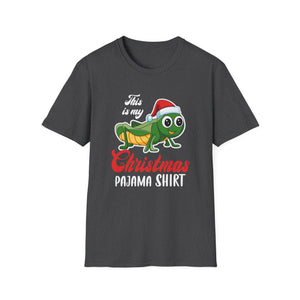 Christmas Pajama Shirt Tee — Cute Grasshopper in Santa Hat Holiday T-Shirt