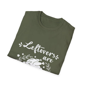 Funny Thanksgiving T-Shirt — “Leftovers Are For Quitters” Turkey Graphic Tee