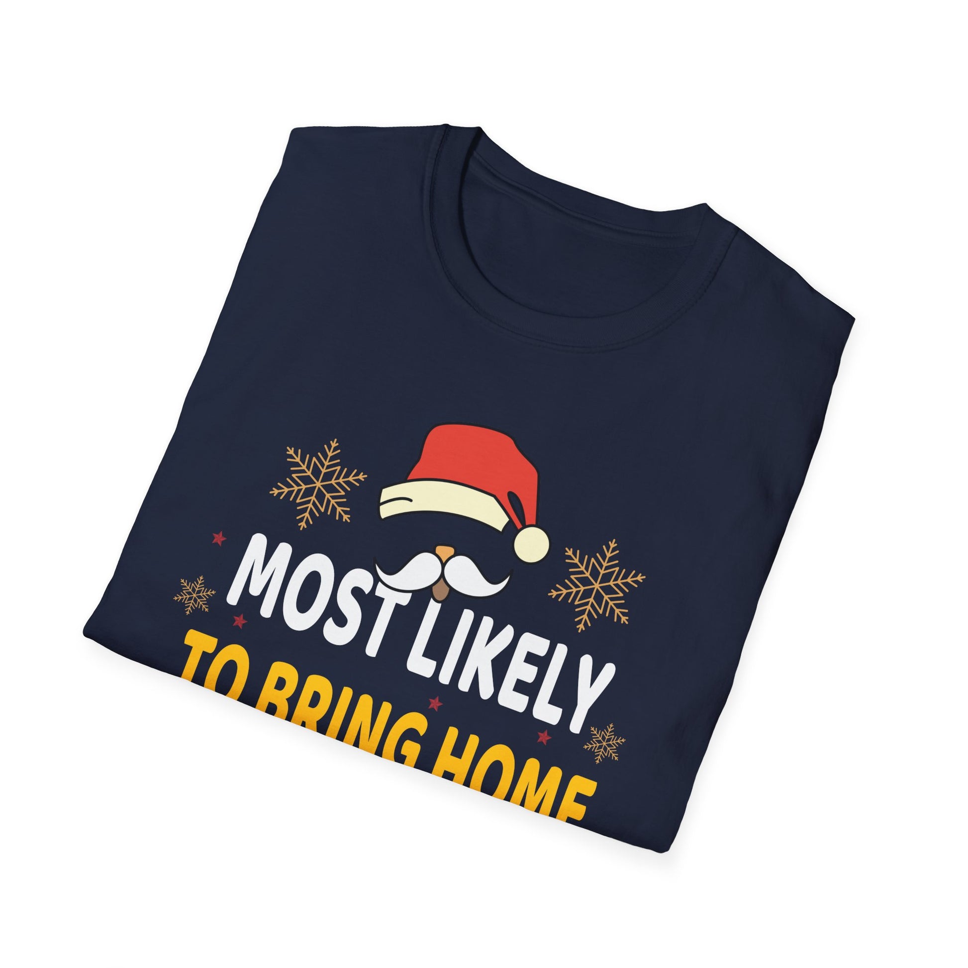 Most Likely To Bring Home A Stray Cat Matching Christmas T-Shirt