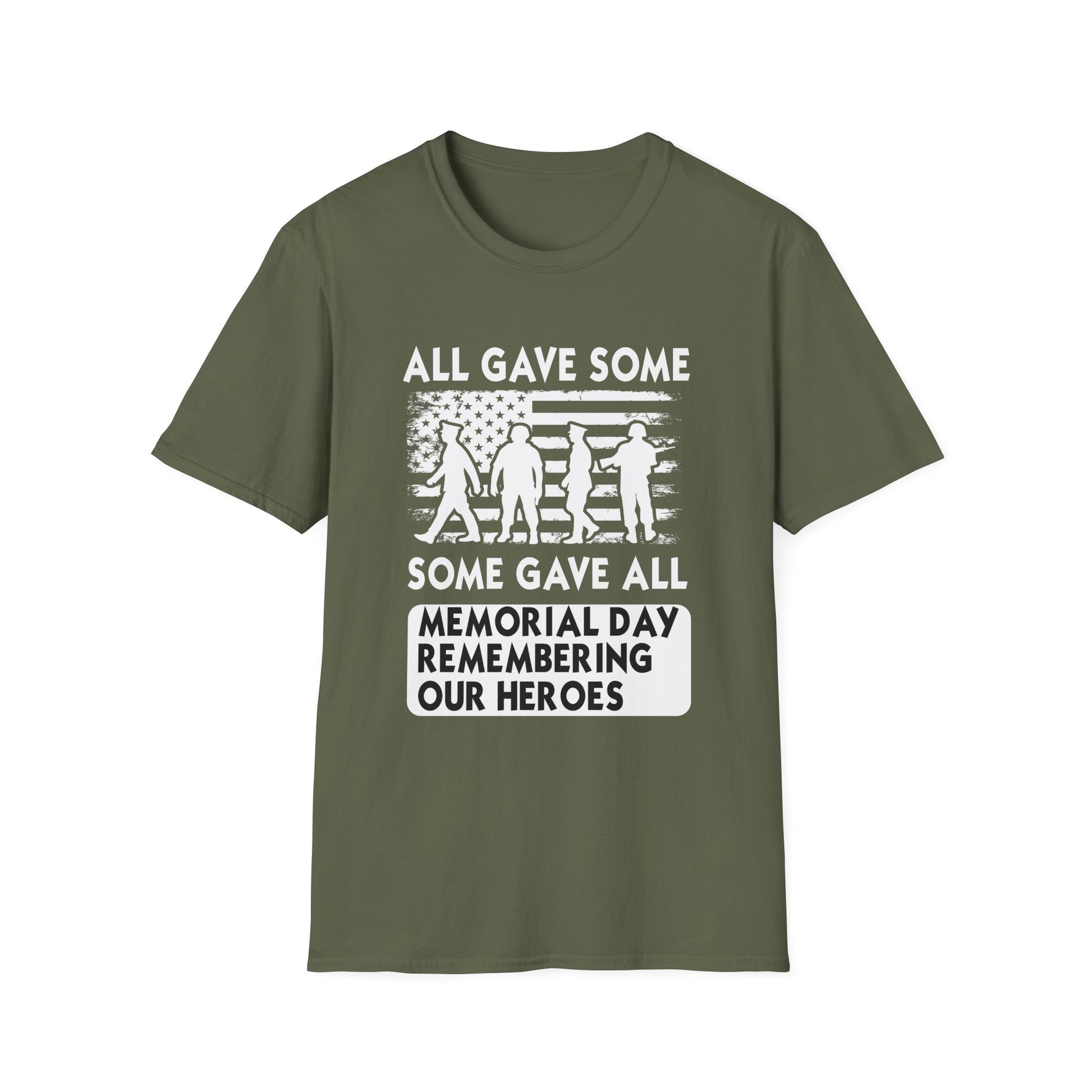 Memorial Day T-Shirt - "All Gave Some, Some Gave All" Patriotic Veterans Tee