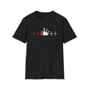 Heartbeat Bowling ECG Pulse Bowling Ball Bowler Unisex T-Shirt