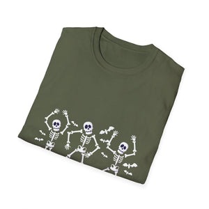 Dancing Skeletons T-Shirt — Cute Halloween Skeleton Dance Tee