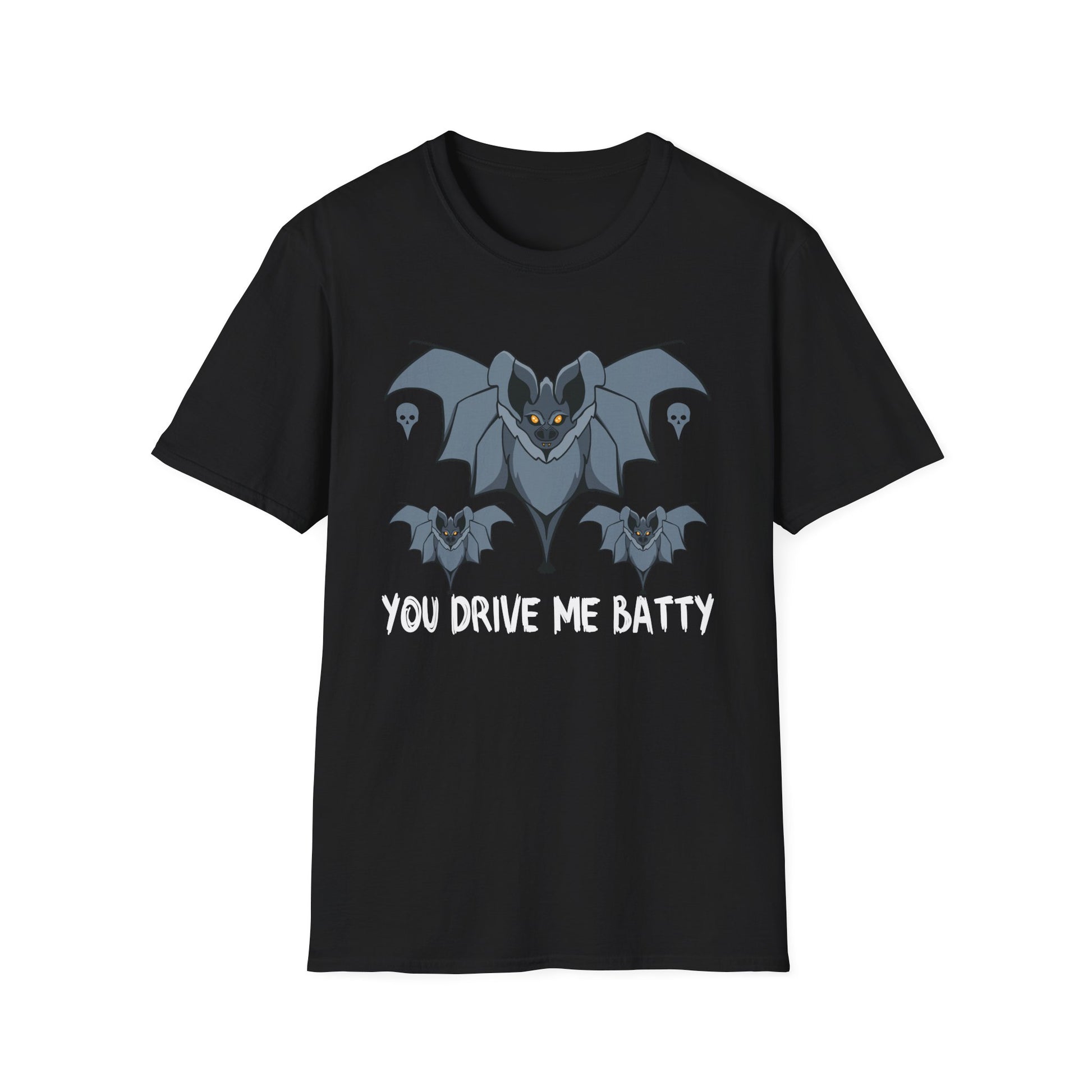 Bat Graphic T‑Shirt — "You Drive Me Batty" Halloween Tee