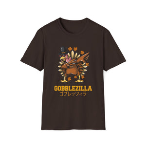 Gobblezilla Turkey T-Shirt — Funny Thanksgiving Turkey Graphic Tee