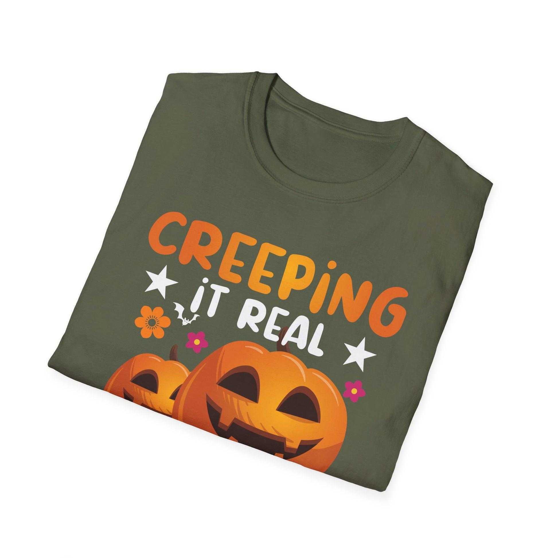 Creeping It Real On Halloween Halloween Costume Men Women Tee  Unisex Softstyle T-Shirt
