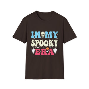 Halloween In My Spooky Era Halloween Ghost Groovy Halloween T-Shirt Unisex Softstyle T-Shirt