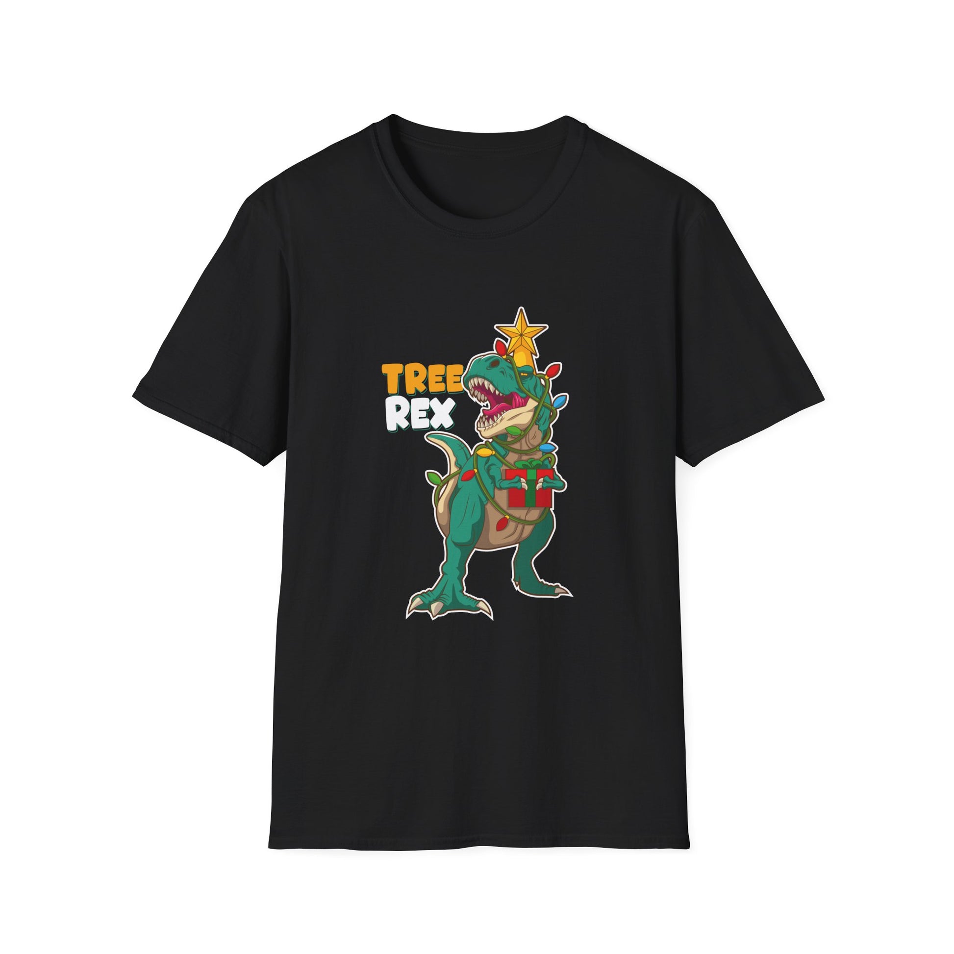 T-Shirt — "Tree Rex" Funny Christmas Dinosaur Tee