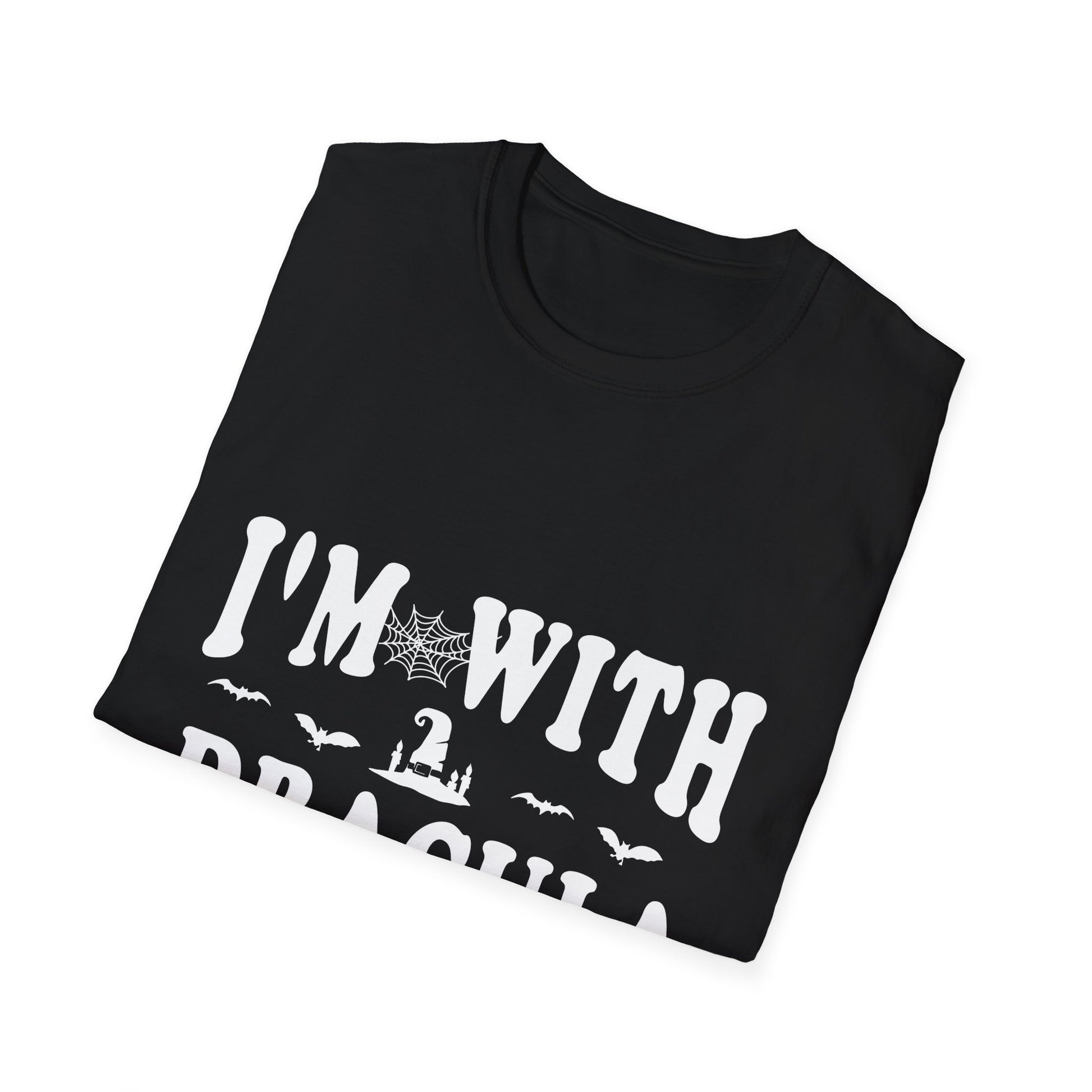 I’m With Dracula T‑Shirt — Funny Halloween Vampire Tee