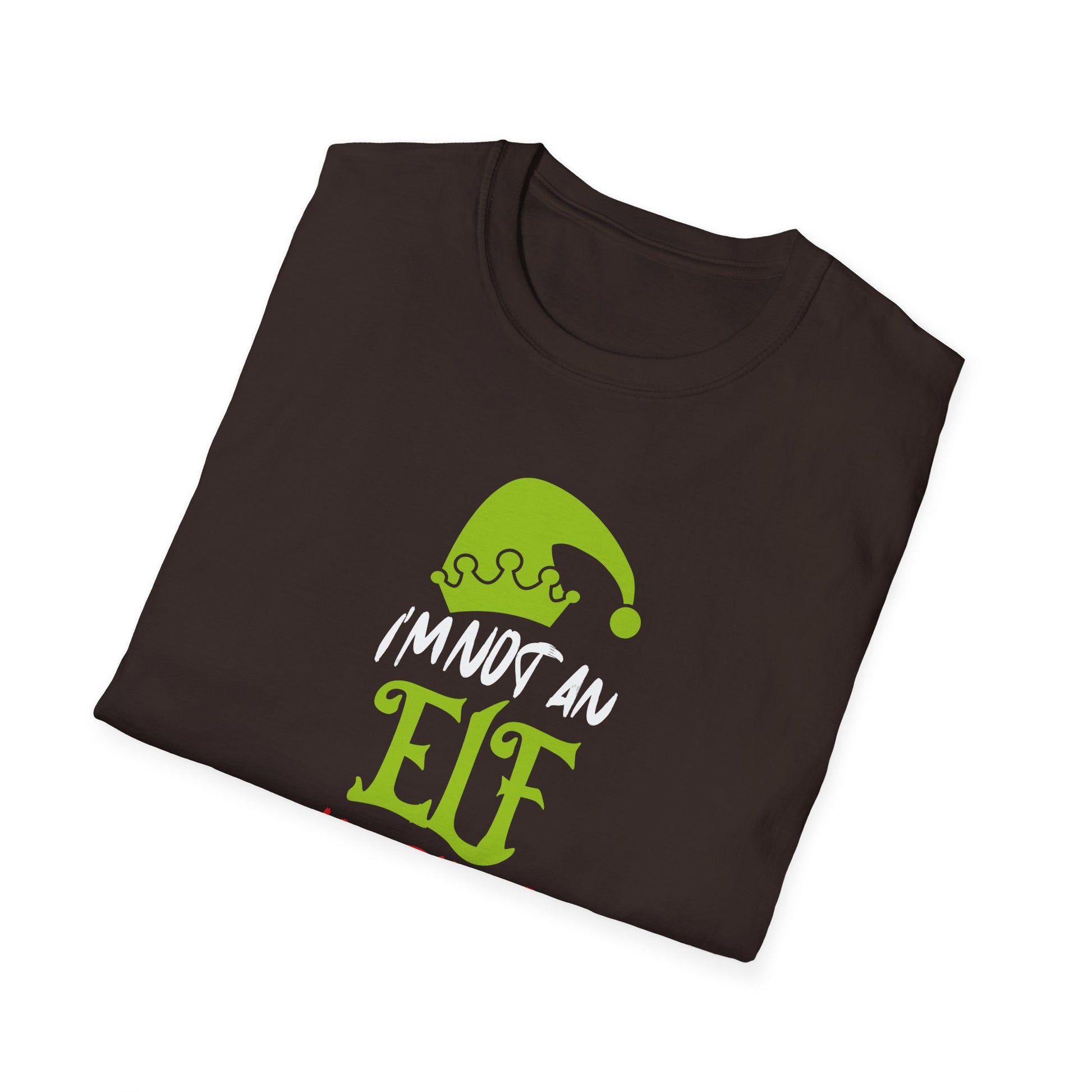 Im Not An Elf Just Short Funny Christmas Xmas Men Women Kids Unisex T-Shirt