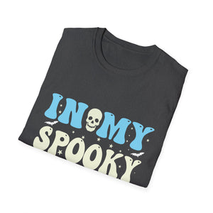 Halloween In My Spooky Era Halloween Ghost Groovy Halloween T-Shirt Unisex Softstyle T-Shirt