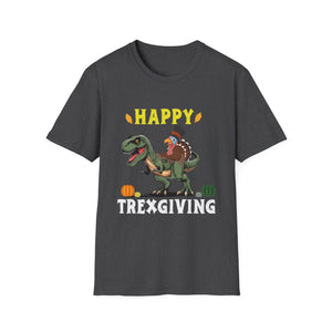 Happy Trexgiving T-Shirt – Funny Thanksgiving Dinosaur Tee