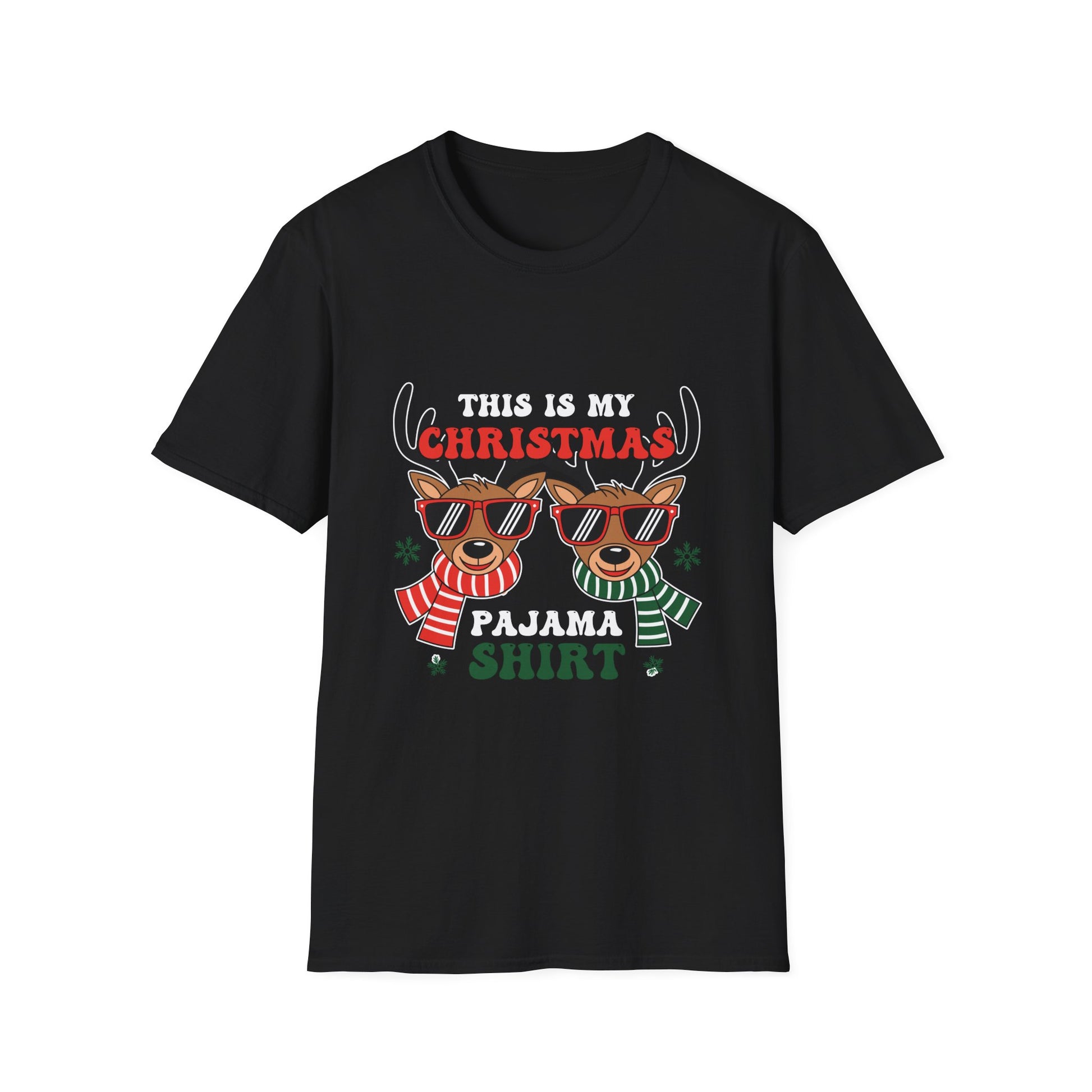 Funny Christmas Pickleball Lover This Is My Christmas Pajama Unisex Softstyle T-Shirt