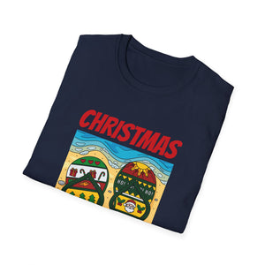 Christmas In July T-Shirt — Beach Flip-Flop Holiday Graphic Tee