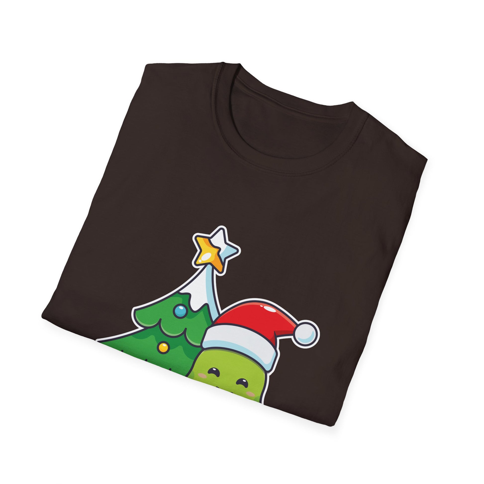 Christmas Avocado T-Shirt — Cute Santa Avocado with Tree & Gifts