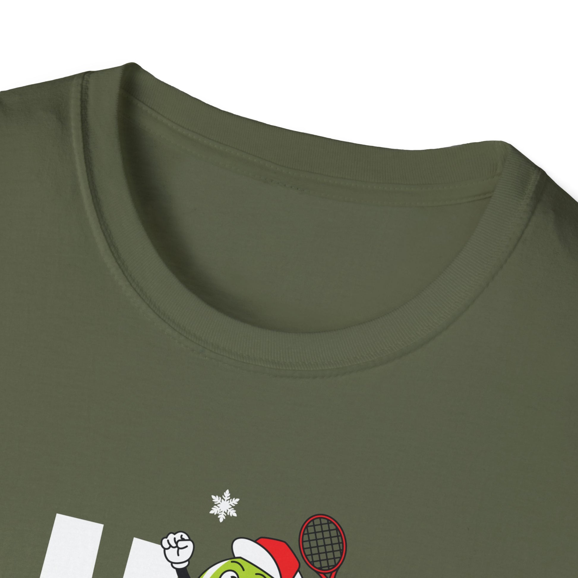 T-Shirt — Festive 'Ho Ho Ho' Tennis Christmas Tee