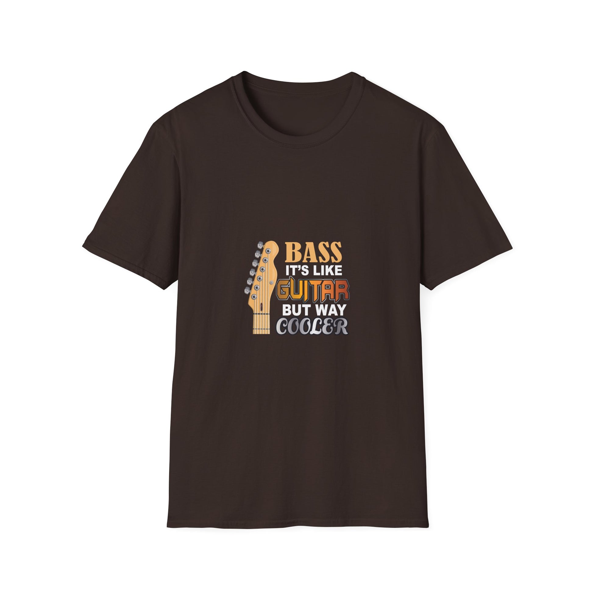 Bass Guitar T-Shirt — "Bass: It’s Like Guitar But Way Cooler" Graphic Tee