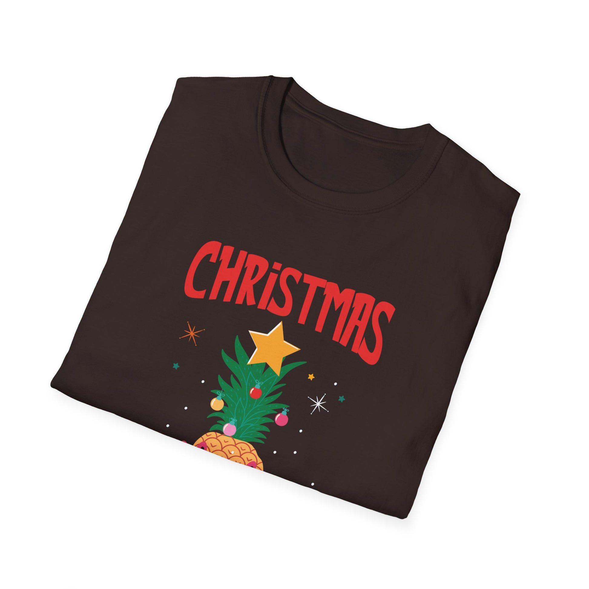 Christmas in July T-Shirt — Pineapple Santa Tree Graphic Tee