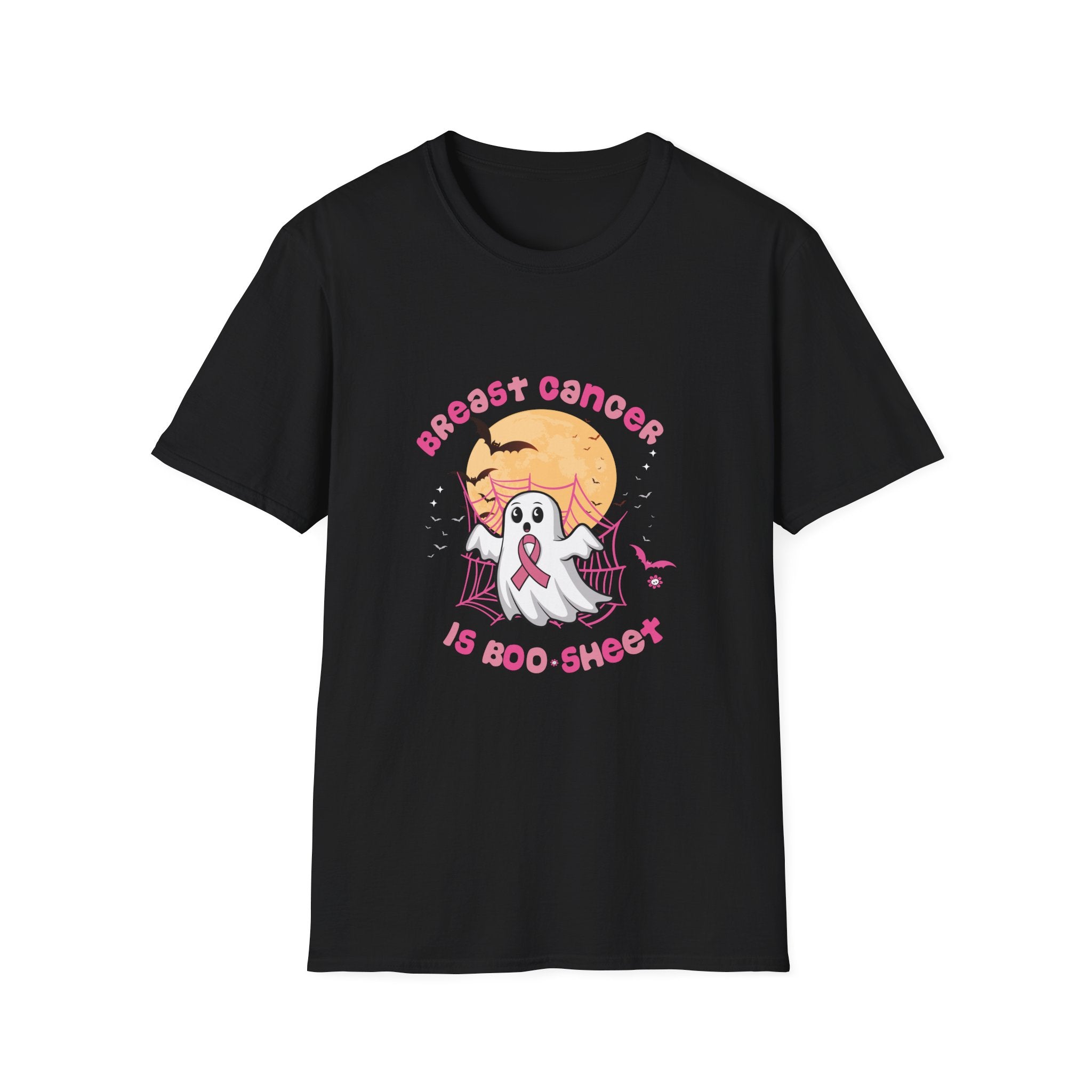 Breast Cancer Is Boo Sheet Halloween Breast Cancer Awareness Unisex  Tee,
