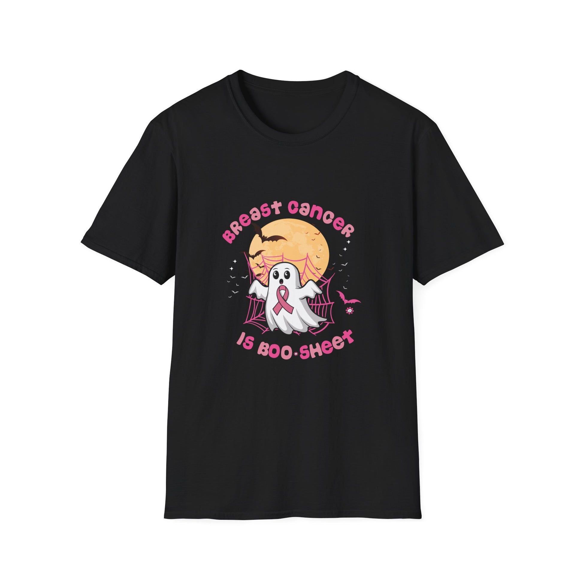 Breast Cancer Is Boo Sheet Halloween Breast Cancer Awareness Unisex  Tee,