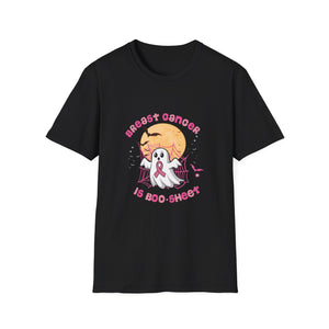Breast Cancer Is Boo Sheet Halloween Breast Cancer Awareness Unisex  Tee,