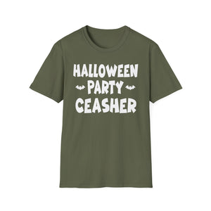 Halloween Party Ceasher T-Shirt — Funny Spooky Halloween Tee with Bats