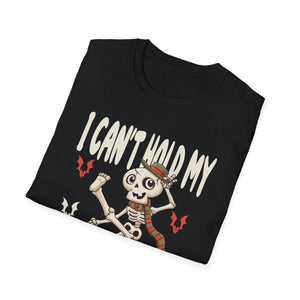 I Can't Hold My Liquor Halloween T-Shirt — Dancing Skeleton Pumpkin Party Tee