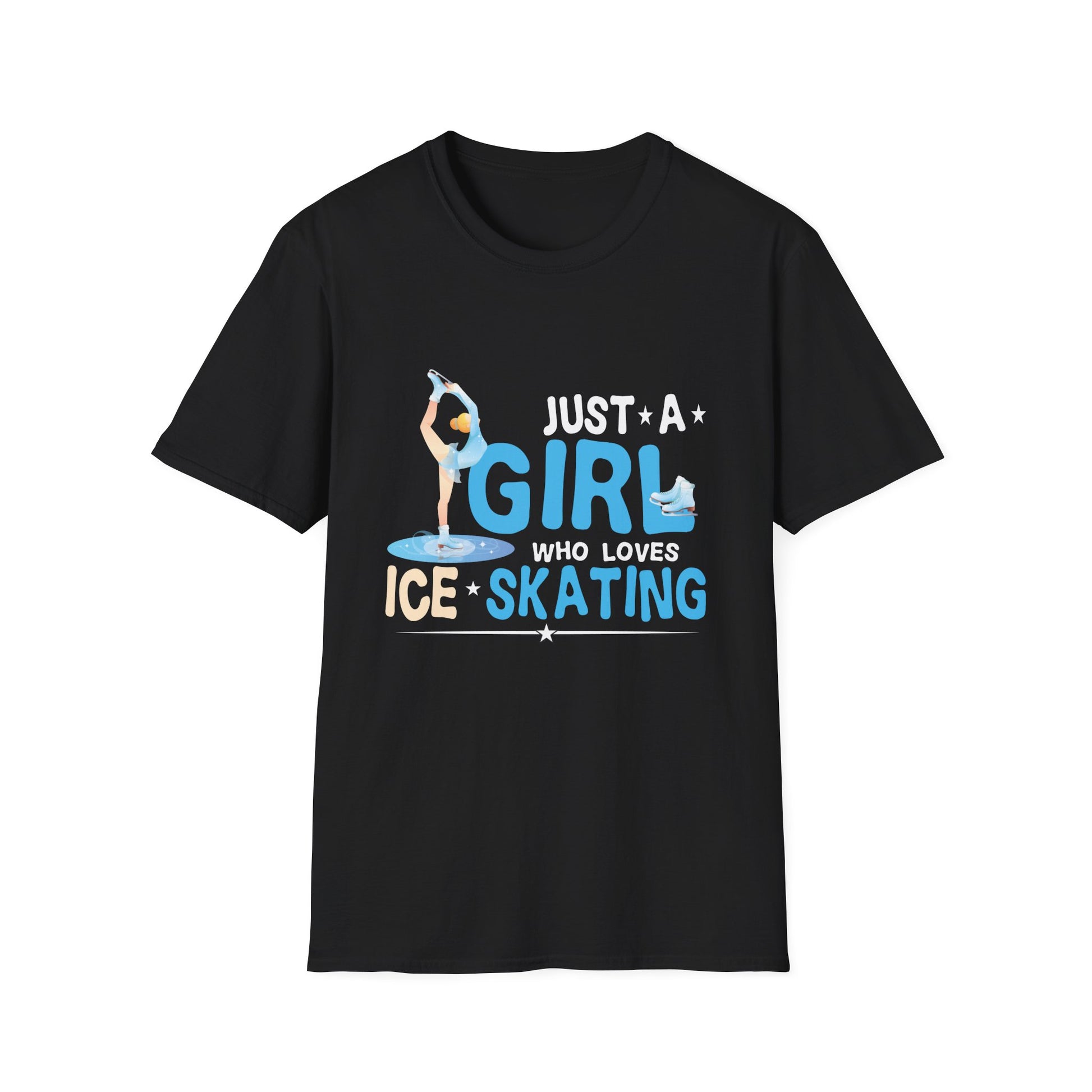Just A Girl Who Loves Ice Skating Figure Skate Skater Unisex T-Shirt