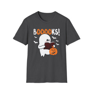 Halloween Ghost Booklover T-Shirt — 
