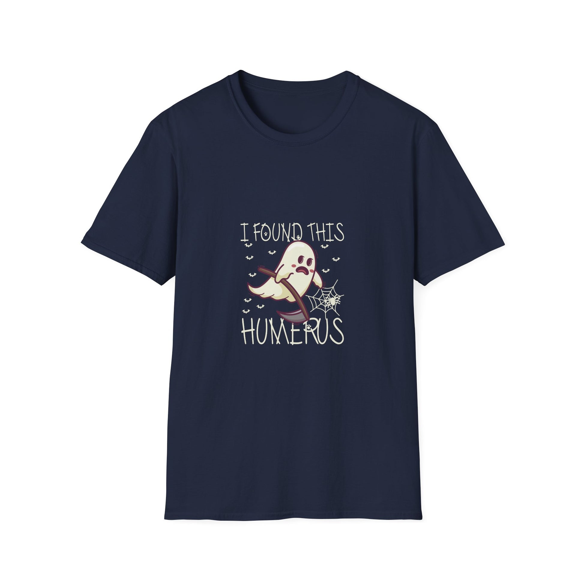 I Found This Humerus Bone Joke Funny Halloween Halloween TeeUnisex Softstyle T-Shirt