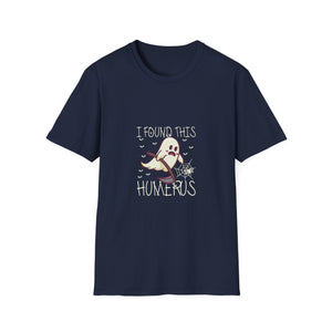 I Found This Humerus Bone Joke Funny Halloween Halloween TeeUnisex Softstyle T-Shirt