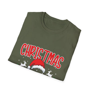 Christmas Squad T-Shirt — Festive Holiday Tee with Santa Hat Design